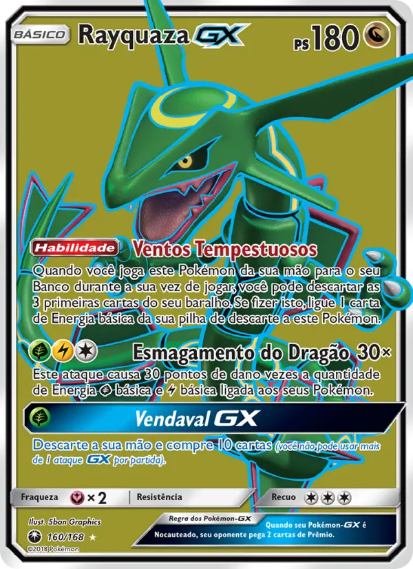 Rayquaza GX — Tempestade Celestial 160
