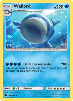 Wailord — Tempestade Celestial 40