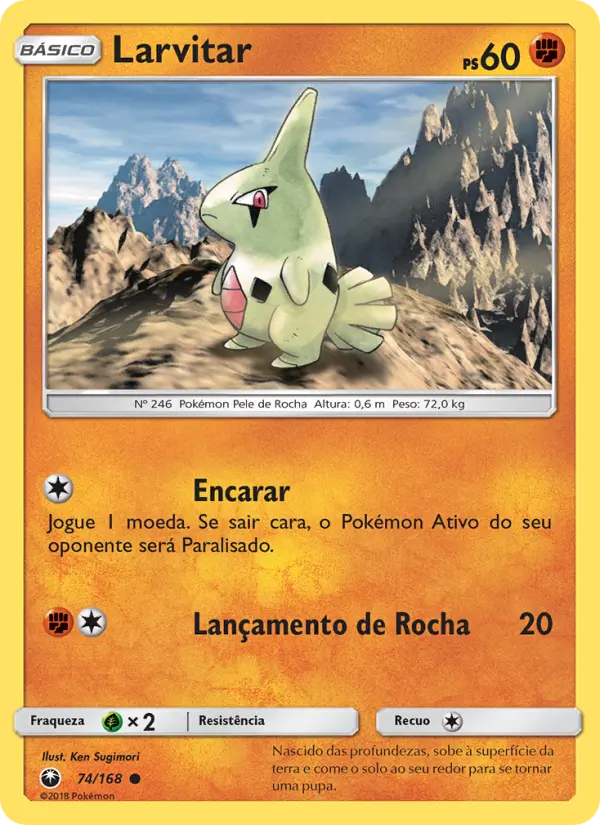 Larvitar — Tempestade Celestial 74