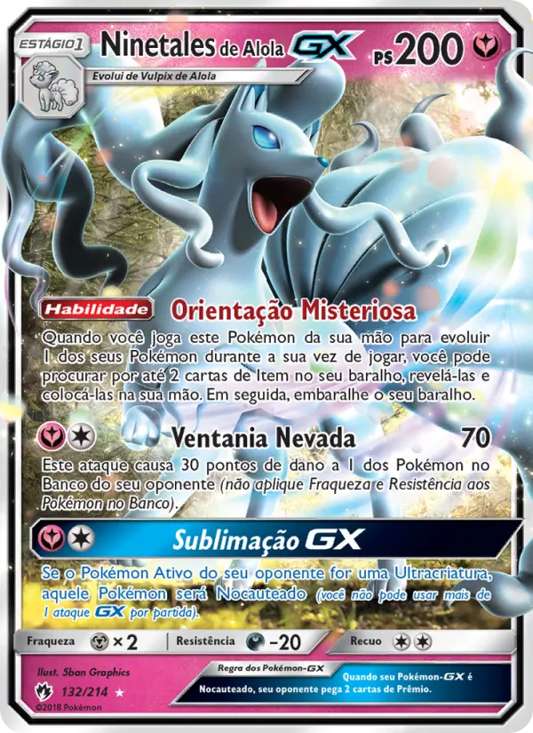 Ninetales de Alola GX — Trovões Perdidos 132