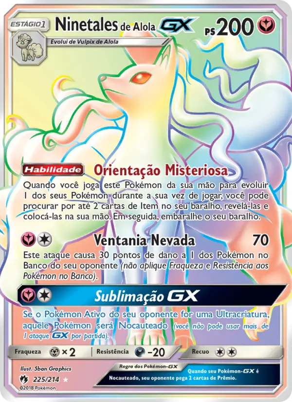 Ninetales de Alola GX — Trovões Perdidos 225