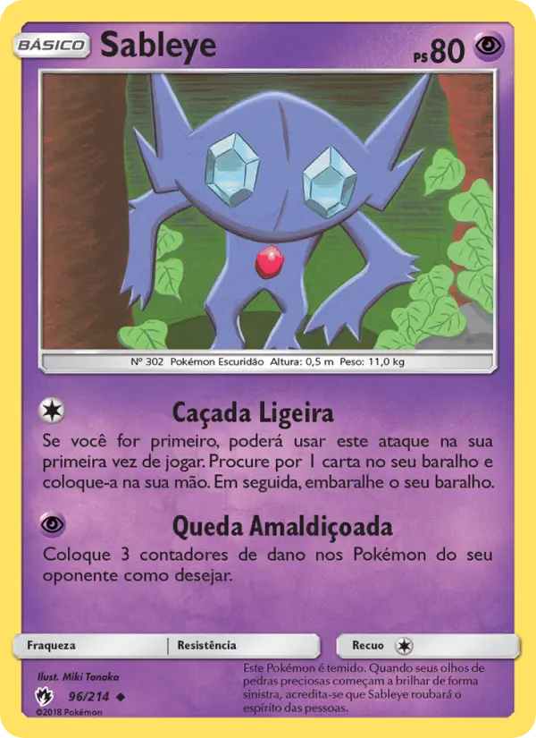 Sableye — Trovões Perdidos 96