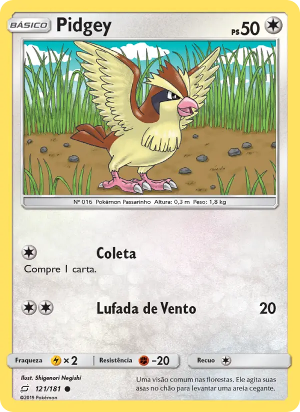Pidgey — União de Aliados 121