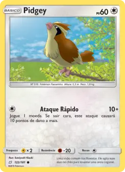 Pidgey — União de Aliados 122