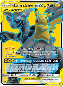 Pikachu e Zekrom GX — União de Aliados 162
