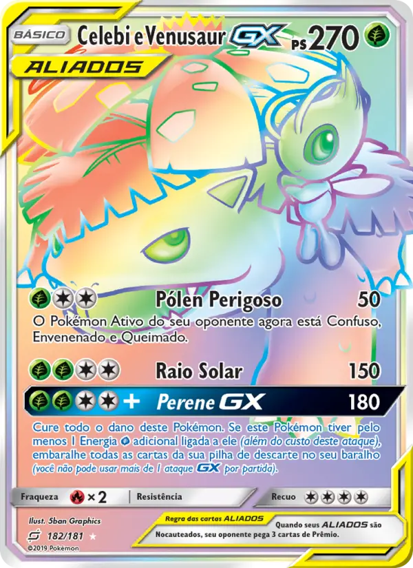 Celebi e Venusaur GX — União de Aliados 182