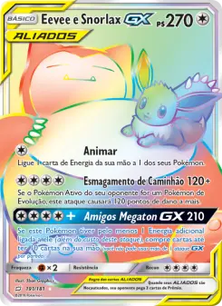Eevee e Snorlax GX — União de Aliados 191