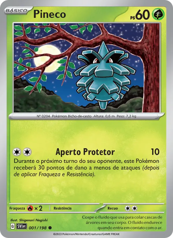 Pineco — Escarlate e Violeta 001