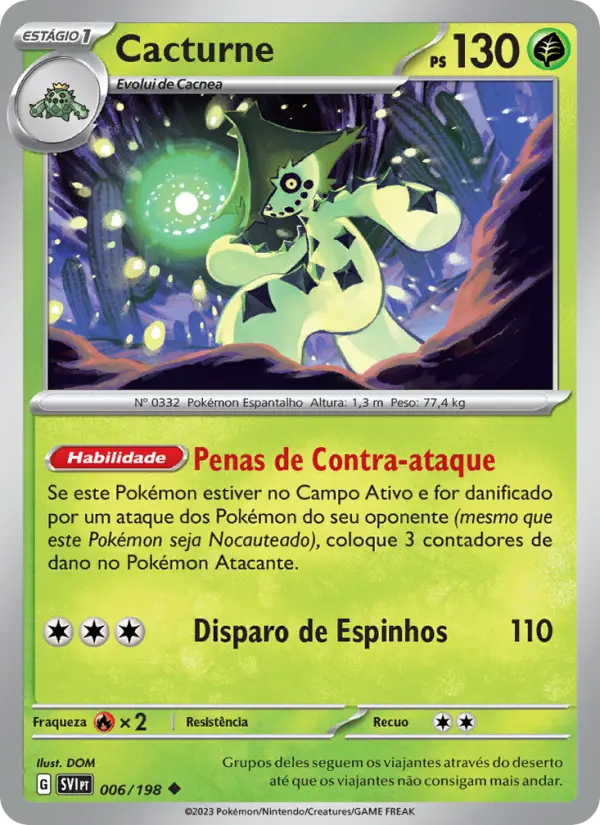 Cacturne — Escarlate e Violeta 006