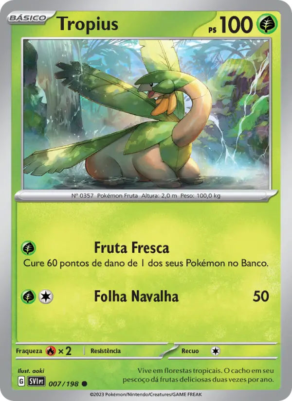 Tropius — Escarlate e Violeta 007