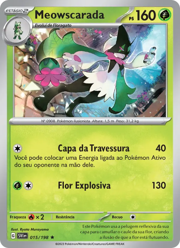 Meowscarada — Escarlate e Violeta 015