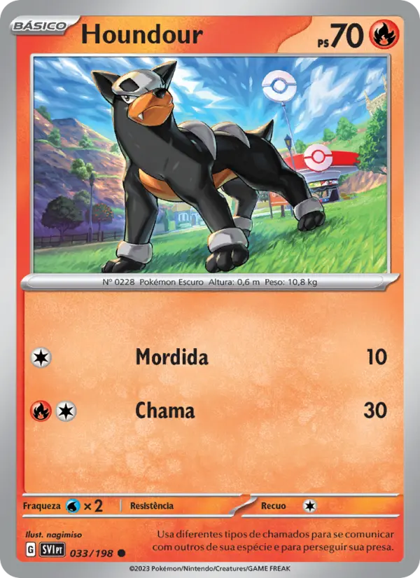 Houndour — Escarlate e Violeta 033