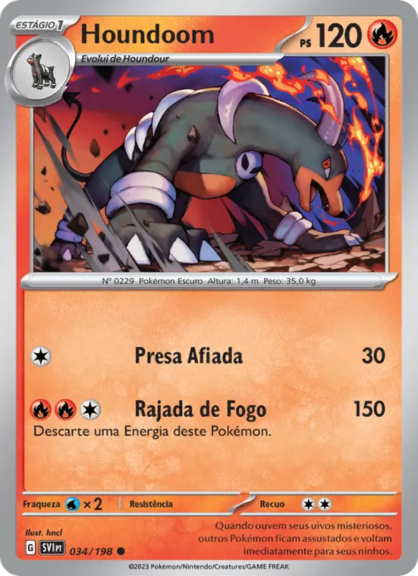 Houndoom — Escarlate e Violeta 034