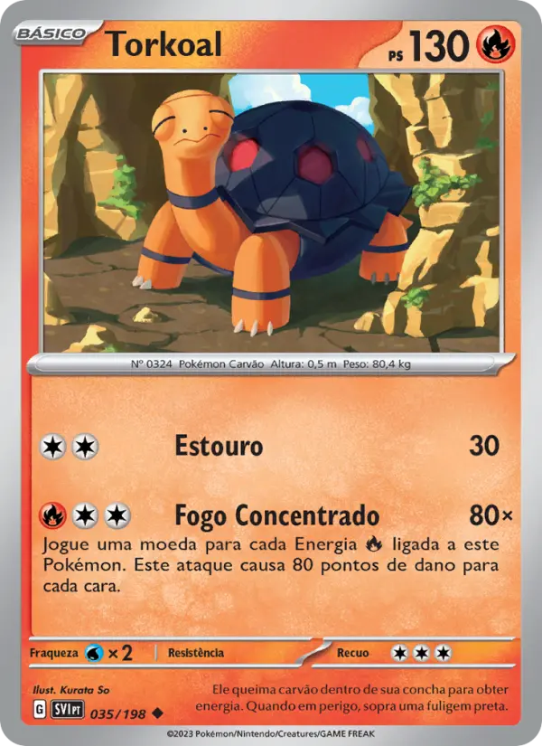 Torkoal — Escarlate e Violeta 035