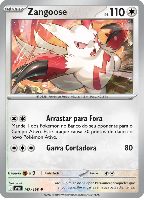 Zangoose — Escarlate e Violeta 147