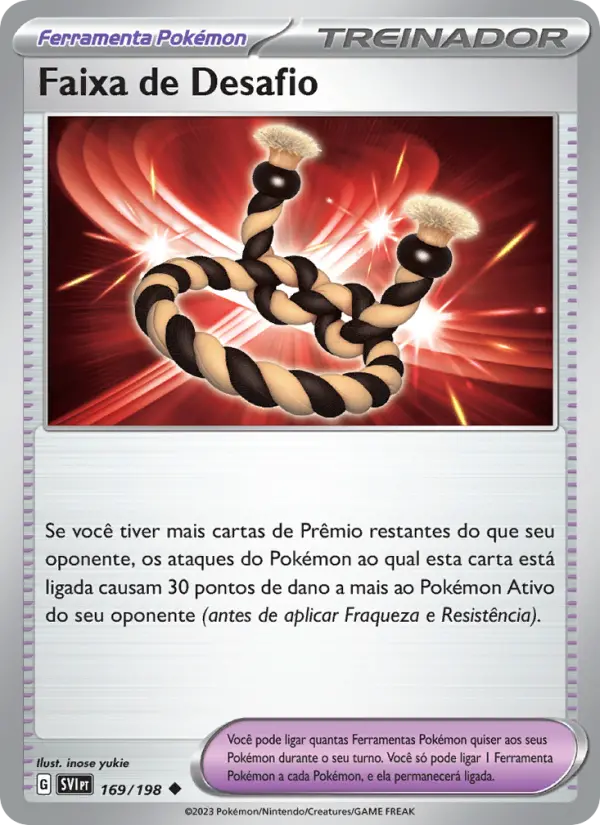 Faixa de Desafio — Escarlate e Violeta 169