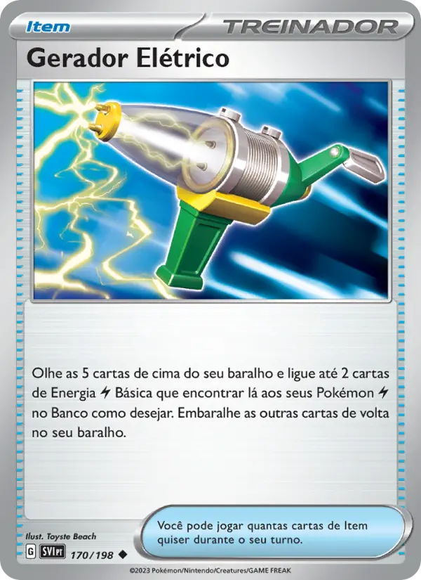 Gerador Elétrico — Escarlate e Violeta 170