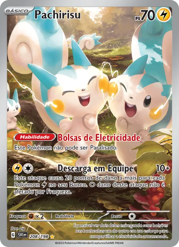 Pachirisu — Escarlate e Violeta 208