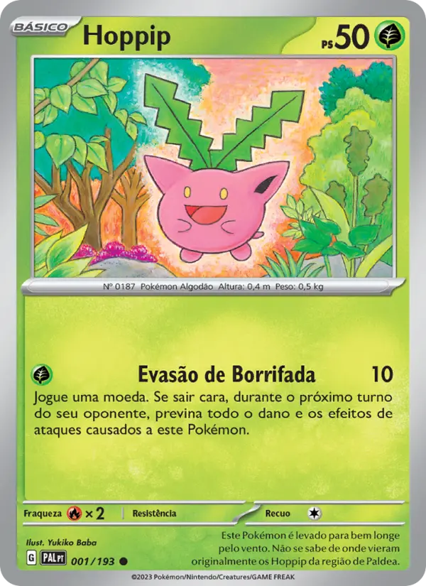 Hoppip — Evoluções em Paldea 001