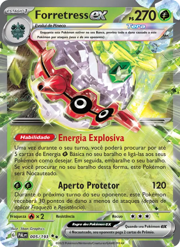 Forretress ex — Evoluções em Paldea 005