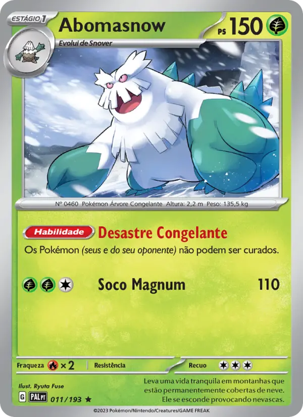 Abomasnow — Evoluções em Paldea 011