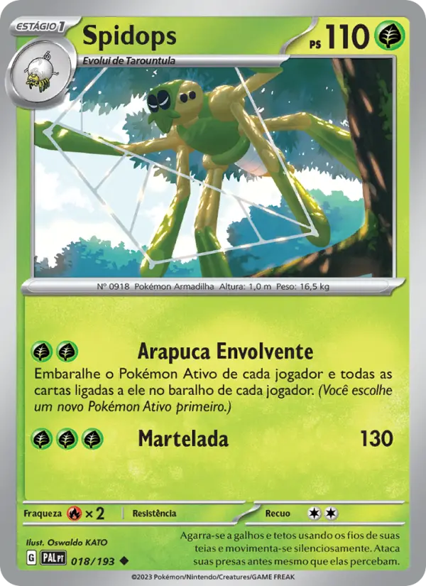 Spidops — Evoluções em Paldea 018