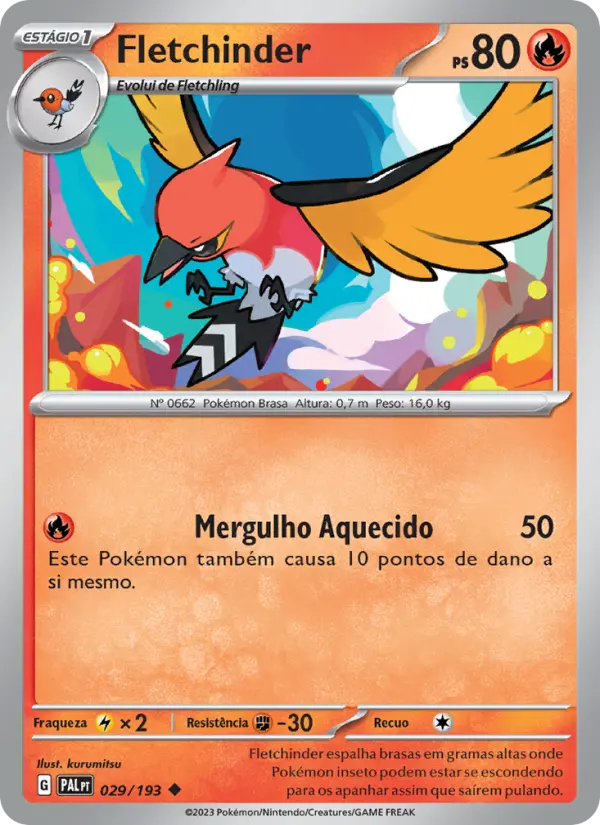 Fletchinder — Evoluções em Paldea 029