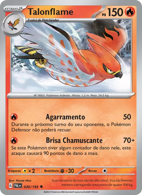 Talonflame — Evoluções em Paldea 030