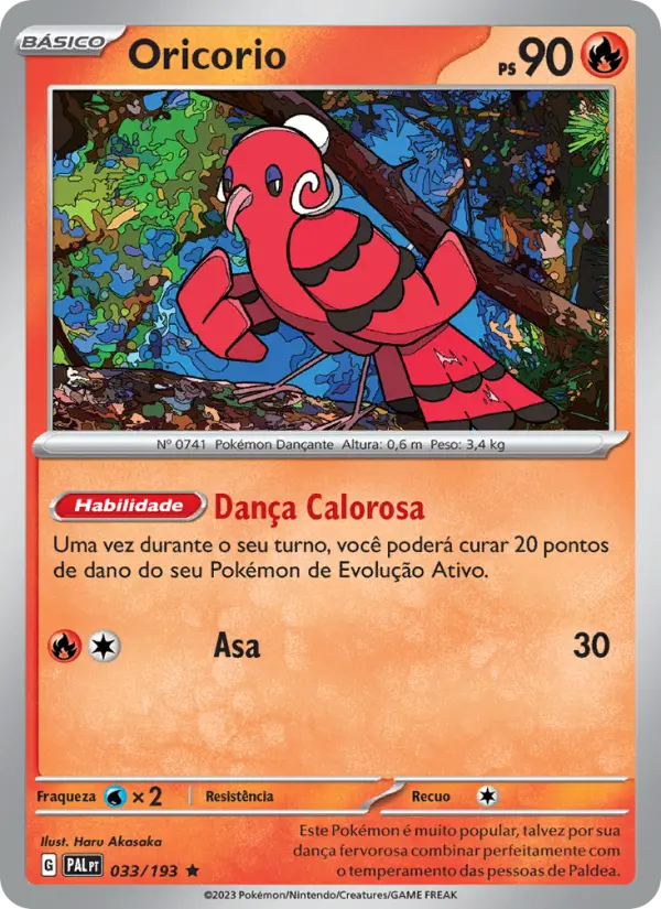 Oricorio — Evoluções em Paldea 033
