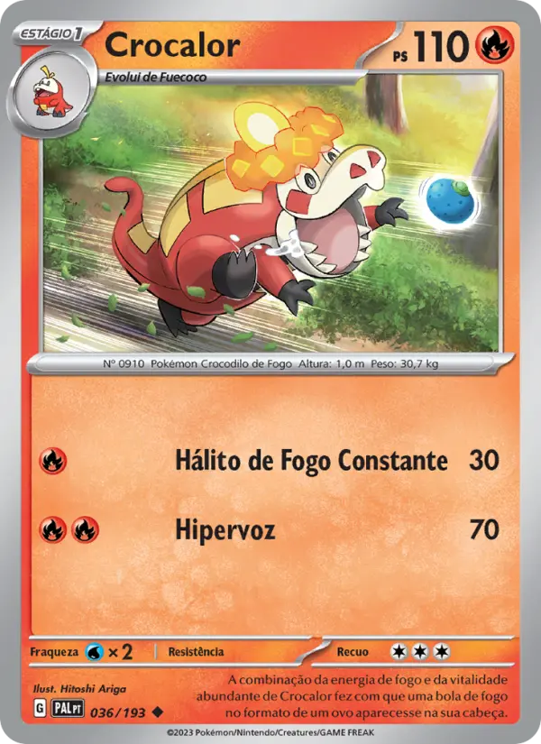Crocalor — Evoluções em Paldea 036