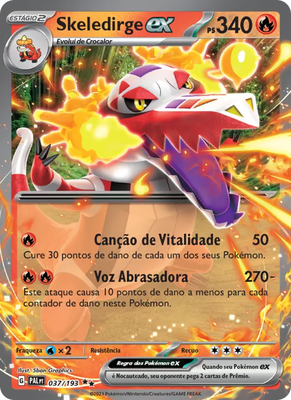 Skeledirge ex — Evoluções em Paldea 037