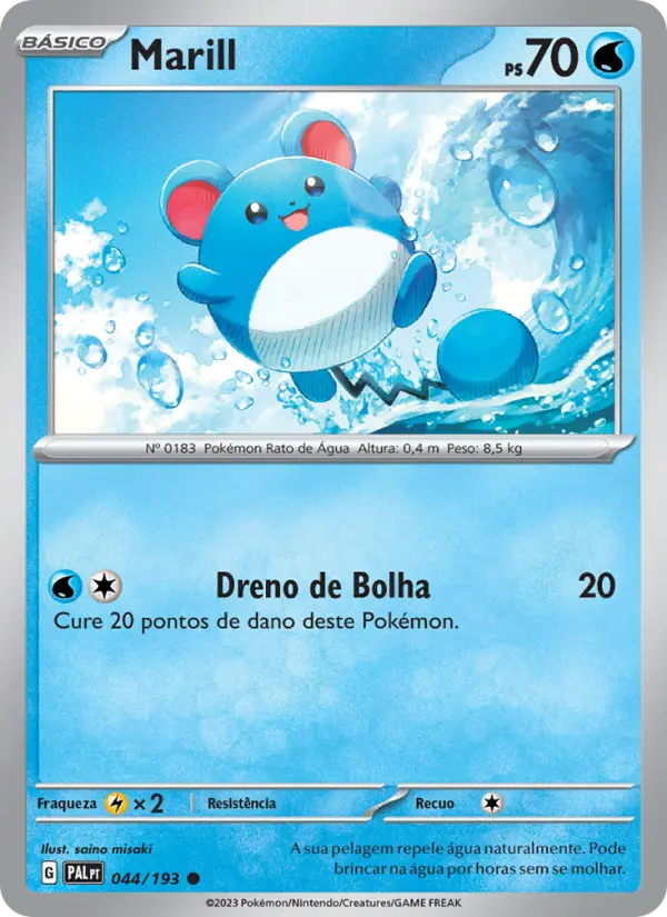 Marill — Evoluções em Paldea 044