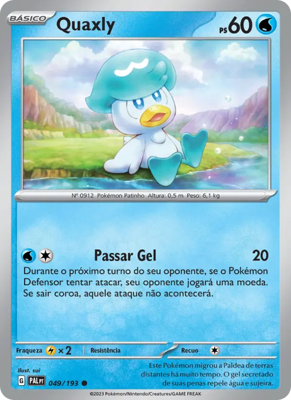 Quaxly — Evoluções em Paldea 049