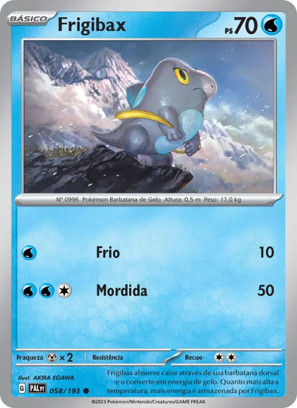 Frigibax — Evoluções em Paldea 058