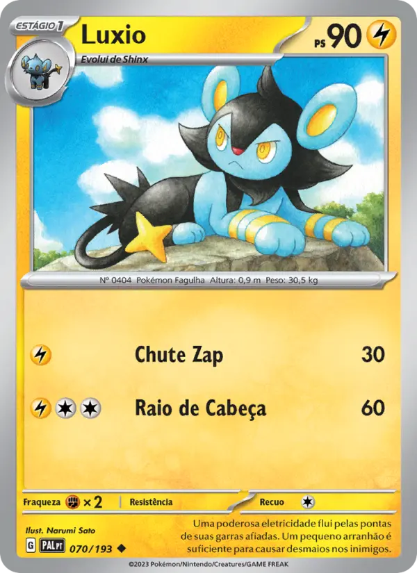Luxio — Evoluções em Paldea 070