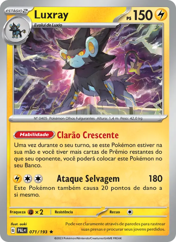 Luxray — Evoluções em Paldea 071