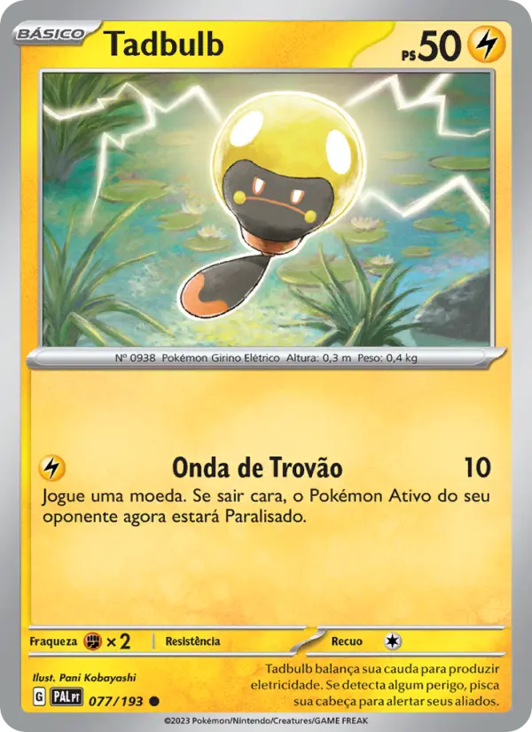 Tadbulb — Evoluções em Paldea 077