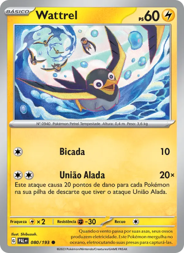 Wattrel — Evoluções em Paldea 080