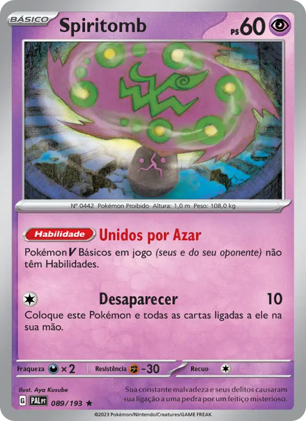 Spiritomb — Evoluções em Paldea 089