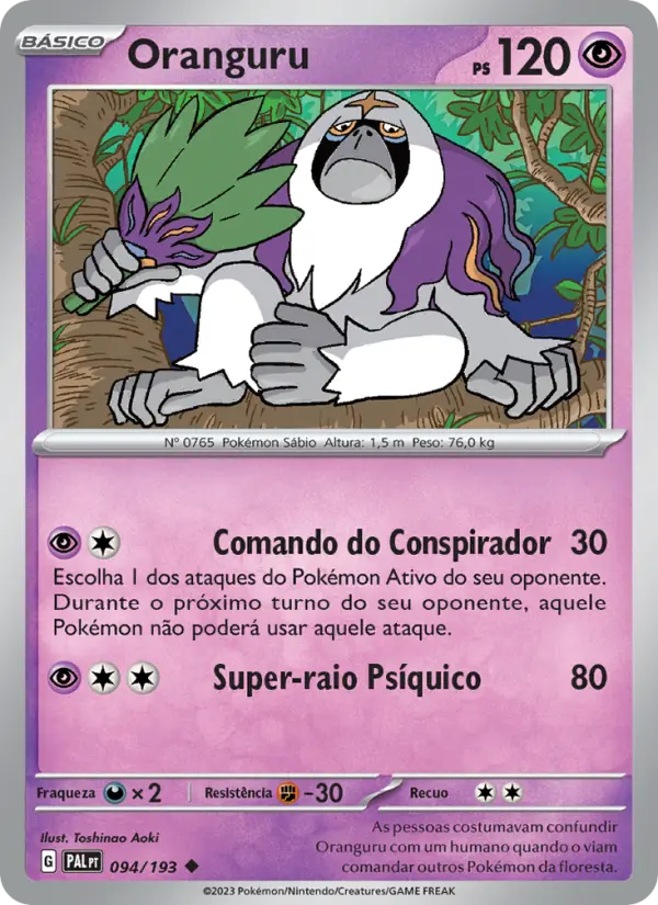 Oranguru — Evoluções em Paldea 094