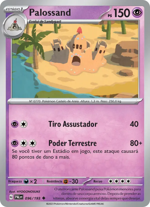 Palossand — Evoluções em Paldea 096