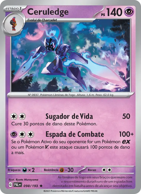 Ceruledge — Evoluções em Paldea 098