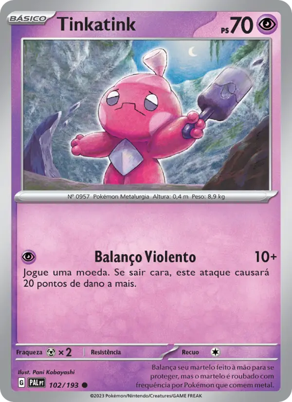 Tinkatink — Evoluções em Paldea 102
