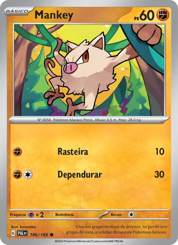 Mankey — Evoluções em Paldea 106