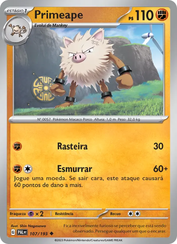 Primeape — Evoluções em Paldea 107