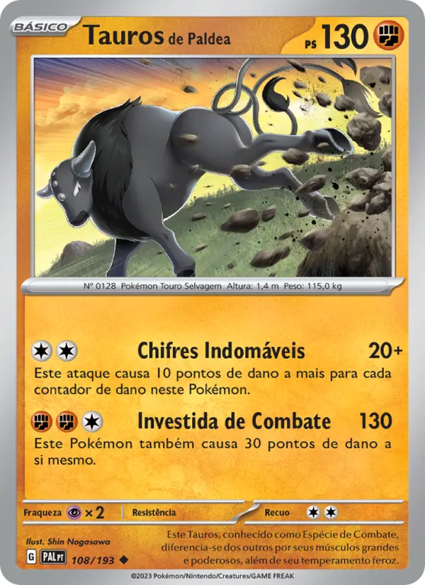 Tauros de Paldea — Evoluções em Paldea 108
