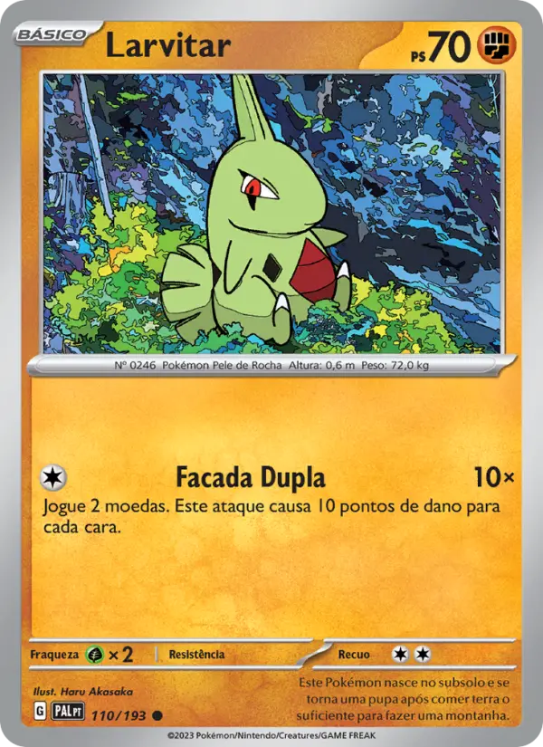 Larvitar — Evoluções em Paldea 110