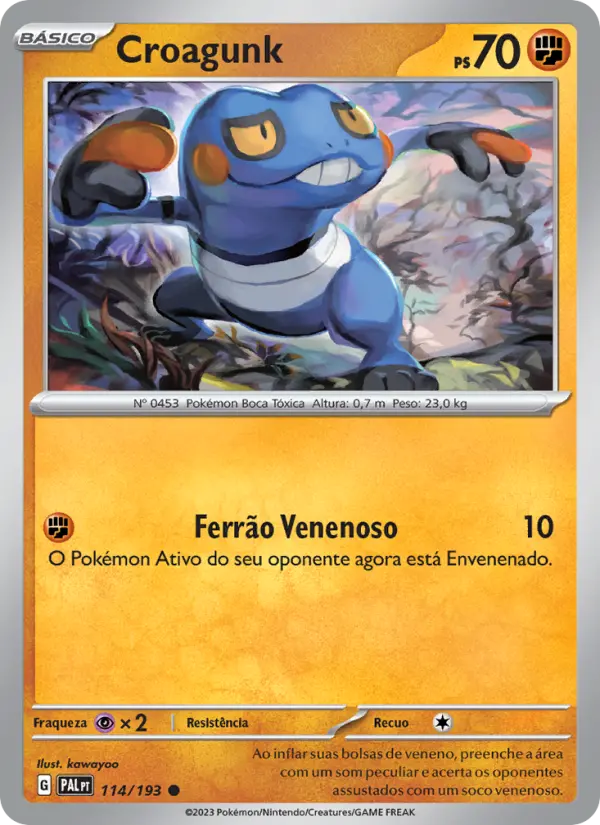 Croagunk — Evoluções em Paldea 114