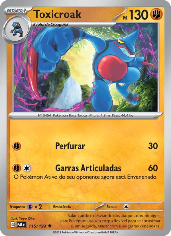 Toxicroak — Evoluções em Paldea 115