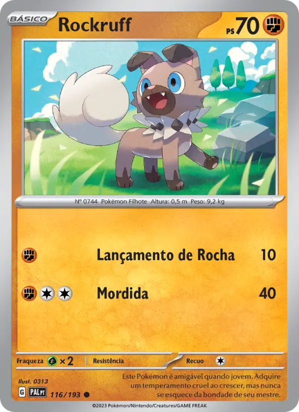 Rockruff — Evoluções em Paldea 116